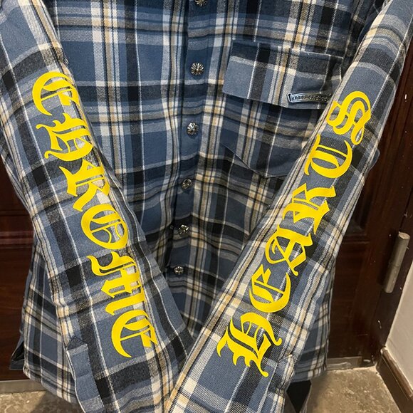 Chrome Hearts Printed-Sleeve Lined Plaid Jacket - Picture 6 of 11